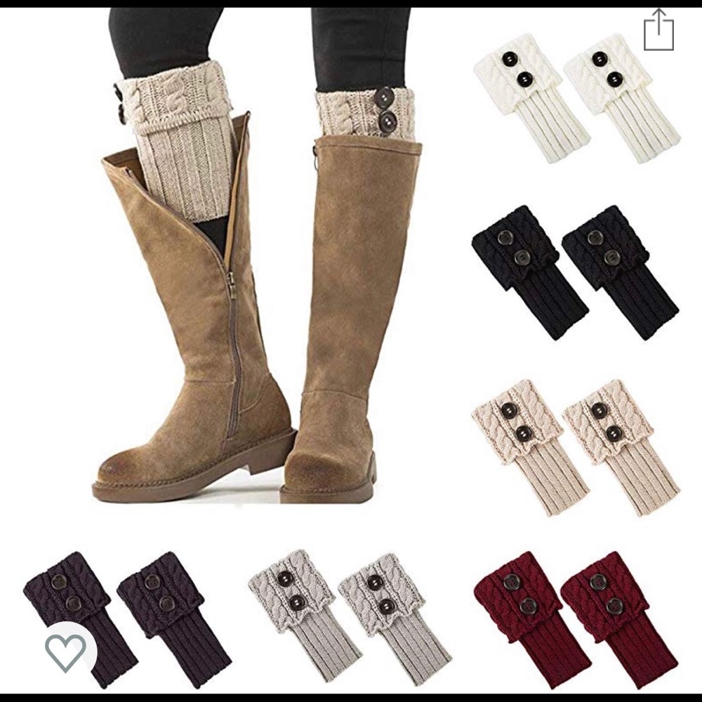 🎁🎄 Boot cuff-button down crochet leg warmers‼️